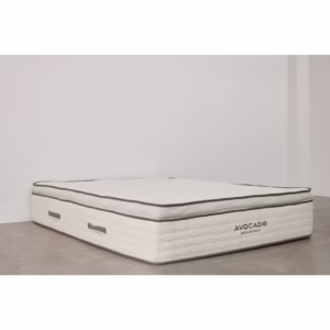 Avocado Green Pillow Top mattress featuring a plush design and eco-friendly materials, displayed on a neutral background, emphasizing comfort and sustainability for enhanced sleep quality.