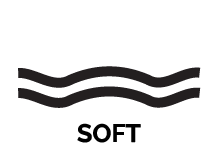 Logo featuring the word "SOFT" with wavy lines, representing comfort and promoting healthy sleep habits for wellness.