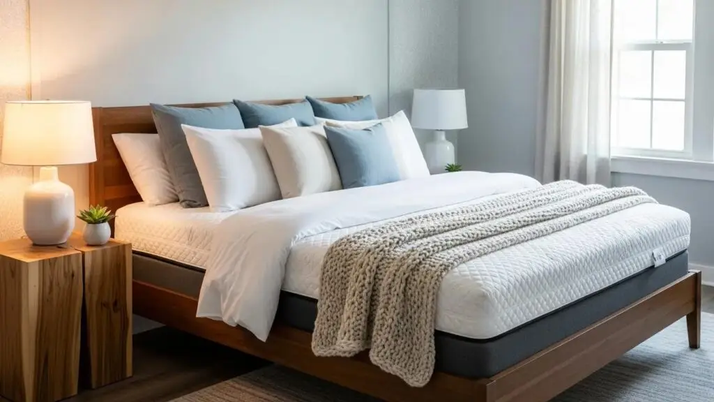 Luxurious Memory Foam Mattress In A Cozy Bedroom Setting Emphasizing Comfort And Relaxation D3B042D6 9Bab 4A7F 86F7 42Daae6Db524